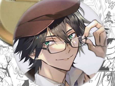 Значок Ранпо Bungo Stray Dogs 003697 Круглий