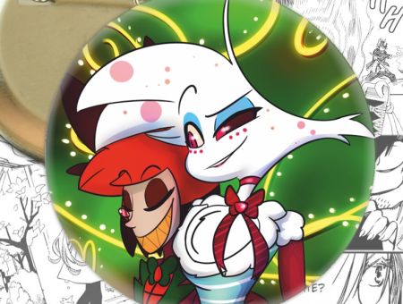 Круглый значок Hazbin Hotel 003699