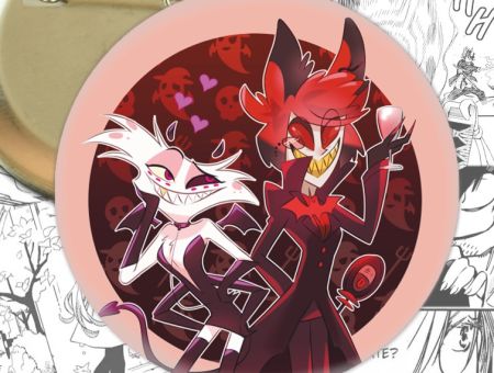 Круглый значок Hazbin Hotel 003701