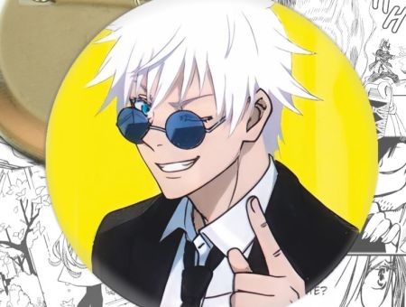 Круглый значок Магическая Битва Jujutsu Kaisen 003704