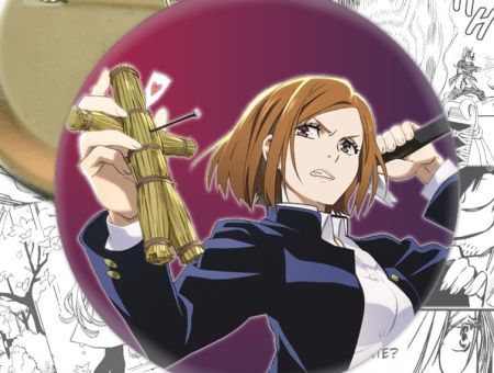 Круглый значок Магическая Битва Jujutsu Kaisen 003707