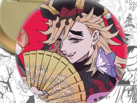 Значок Доума Клинок, що розтинає демонів Demon Slayer 003708 Круглий