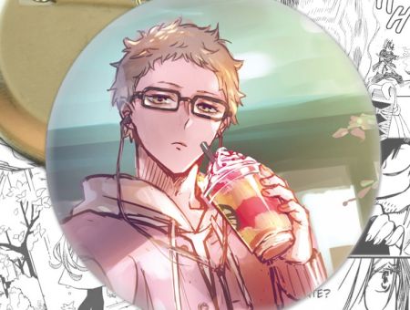 Значок Волейбол!! Цукішима Haikuyy!! 003785