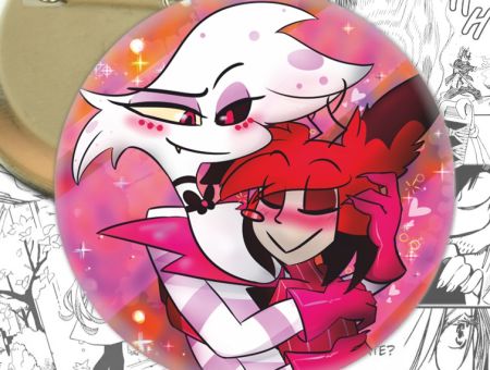 Круглий значок Hazbin Hotel 003801