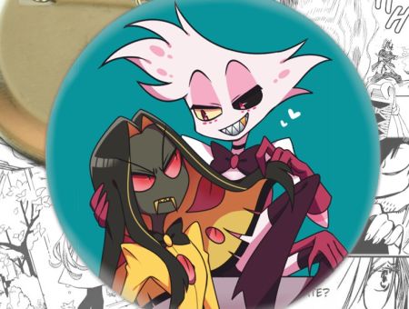 Круглый значок Hazbin Hotel 003802