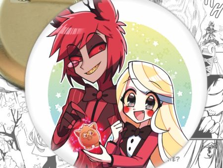Круглый значок Hazbin Hotel 003803