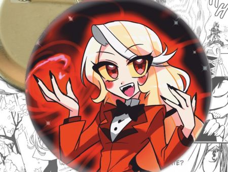 Круглый значок Hazbin Hotel 003804