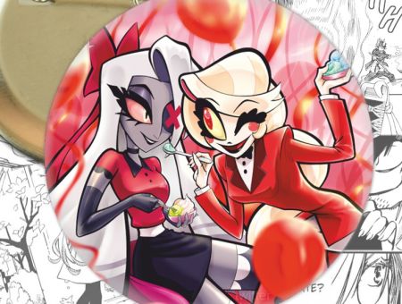 Круглый значок Hazbin Hotel 003806