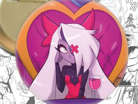 Круглый значок Hazbin Hotel 003807