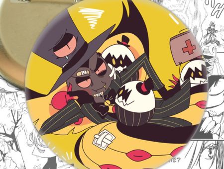 Круглый значок Hazbin Hotel 003811