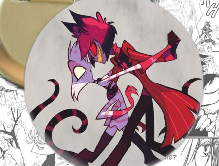 Круглий значок Hazbin Hotel 003812