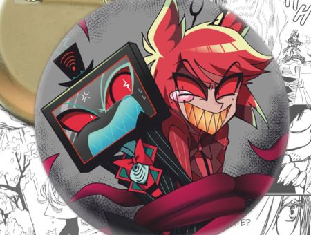 Круглый значок Hazbin Hotel 003813