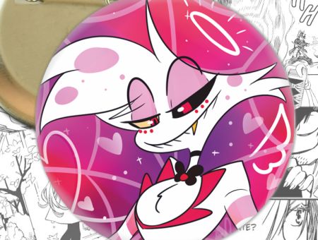 Круглий значок Енджел Даст Hazbin Hotel 003841