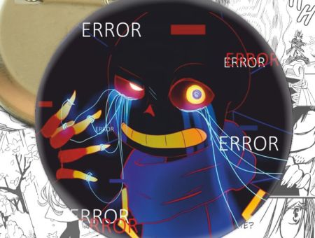 Круглый значок Санс Undertale 003883