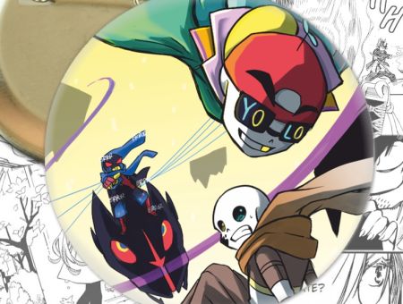 Круглый значок Санс Undertale 003892