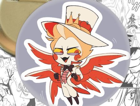 Значок Отель Хазбин Люцифер Hazbin Hotel 003955