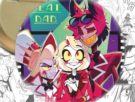 Значок Отель Хазбин Чарли Аластор Люцифер Hazbin Hotel 003975