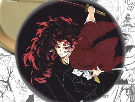 Значок Йоріічі Клинок, що розтинає демонів Demon Slayer 004025 Круглий