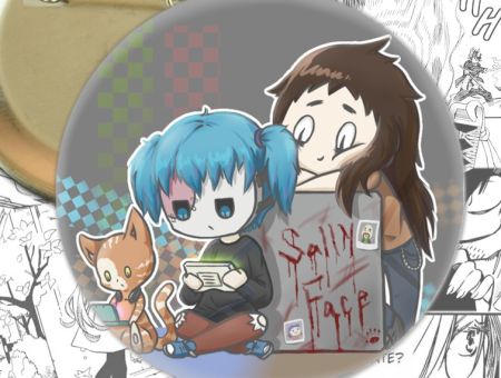 Круглий Значок Sally Face 004042