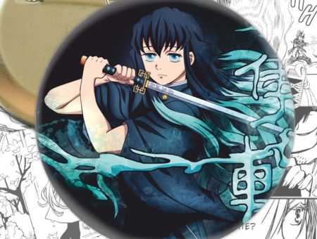 Значок Муічіро Клинок, що розтинає демонів Demon Slayer 004112 Круглий