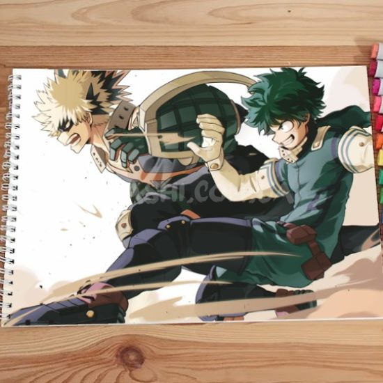 Альбом для малювання №0010 А4 Boku no Hero Academia  під маркери та олівці (20 сторінок щільність 160г/м)