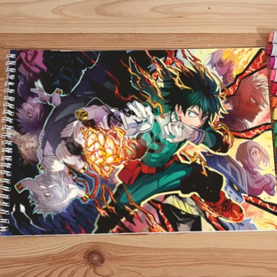 Альбом для рисования №0011 А4 Boku no Hero Academia  під маркери та олівці (20 сторінок щільність 160г/м)