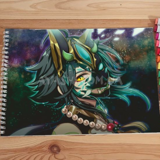 Альбом для рисования №0019 А4 Genshin Impact  Під Маркери та олівці (20 сторінок щільність 160г/м)