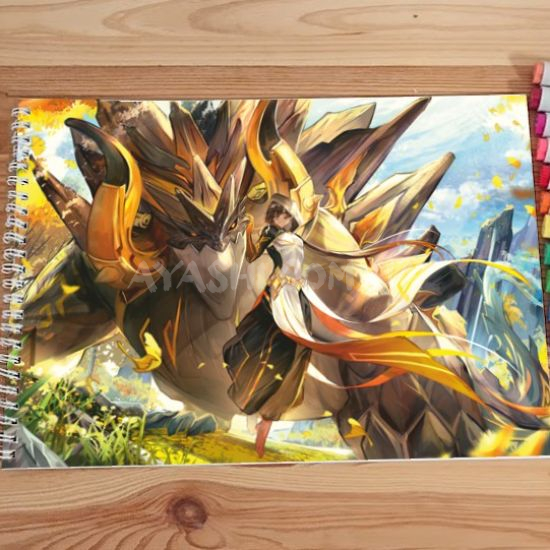 Альбом для малювання №0024 А4 Genshin Impact  Під Маркери та олівці (20 сторінок щільність 160г/м)