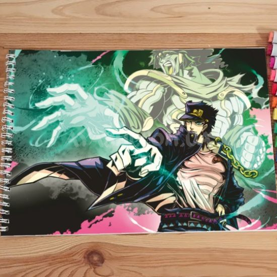 Альбом для малювання №0027 А4 Jojo's Bizarre Adventure  Під Маркери та олівці (20 сторінок щільність 160г/м)