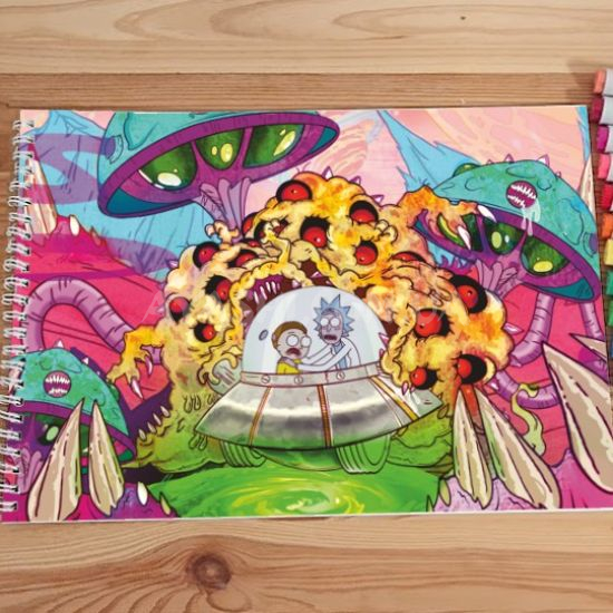 Альбом для малювання №0029 А4 Rick and Morty Під Маркери та олівці (20 сторінок щільність 160г/м)