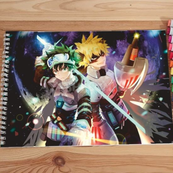 Альбом для малювання №0038 А4 Boku no Hero Academia  Під Маркери та олівці (20 сторінок щільність 160г/м)