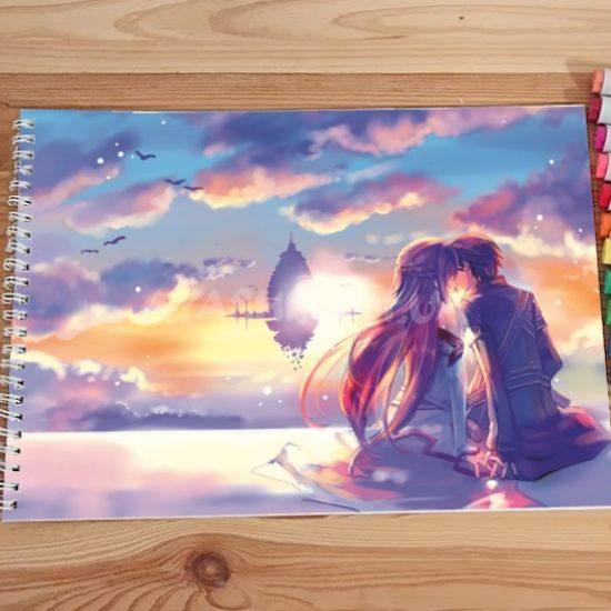 Альбом для рисования №0049 А4 Sword Art Online Під Маркери та олівці (20 сторінок щільність 160г/м)