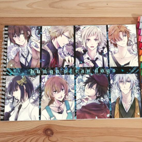 Альбом для рисования №0051 А4 Bungou Stray Dogs Під Маркери та олівці (20 сторінок щільність 160г/м)