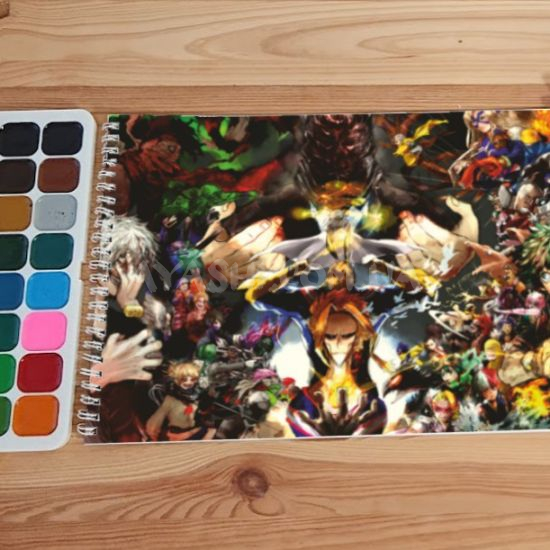 Альбом для малювання №0006 А4 Boku no Hero Academia  для акварелі - 12 сторінок щільність 200г/м 