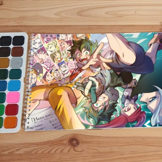 Альбом для малювання №0009 А4 Boku no Hero Academia  для акварелі - 12 сторінок щільність 200г/м 