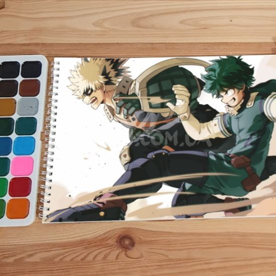 Альбом для малювання №0010 А4 Boku no Hero Academia  для акварелі - 12 сторінок щільність 200г/м 