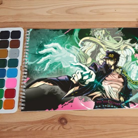 Альбом для малювання №0027 А4 Jojo's Bizarre Adventure  Для акварелі - 12 сторінок щільність 200г/м 