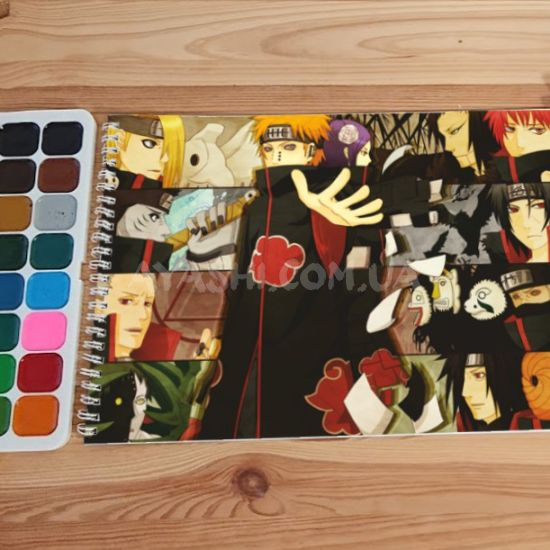 Альбом для рисования №0034 А4 Naruto  Для акварелі - 12 сторінок щільність 200г/м 