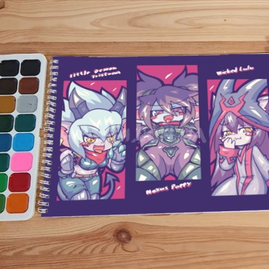 Альбом для малювання №0037 А4 League of Legends Для акварелі - 12 сторінок щільність 200г/м 