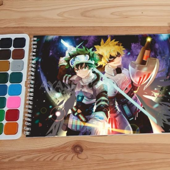 Альбом для малювання №0038 А4 Boku no Hero Academia  Для акварелі - 12 сторінок щільність 200г/м 