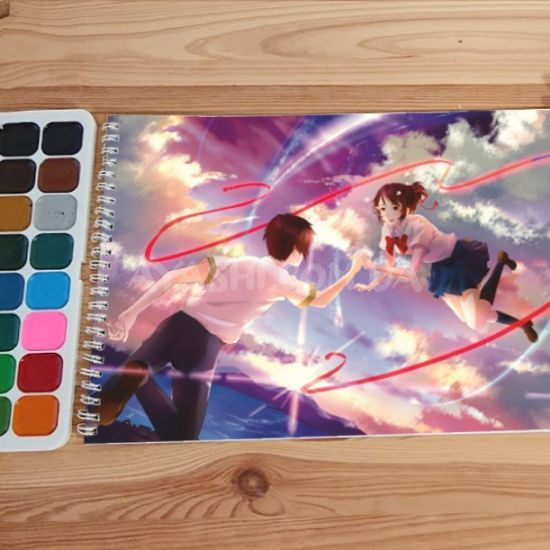 Альбом для малювання №0039 А4 Your Name Для акварелі - 12 сторінок щільність 200г/м 