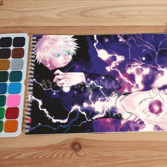 Альбом для рисования №0046 А4 Jujutsu Kaisen Для акварелі - 12 сторінок щільність 200г/м 
