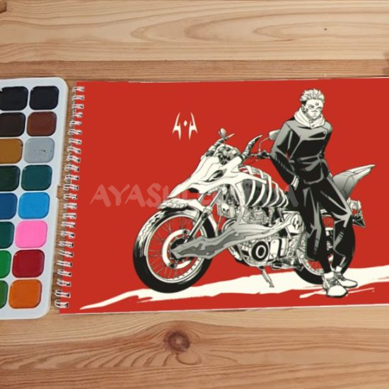 Альбом для малювання №0047 А4 Jujutsu Kaisen Для акварелі - 12 сторінок щільність 200г/м 