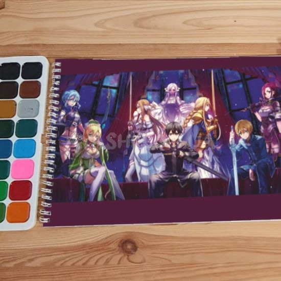 Альбом для малювання №0048 А4  Sword Art Online Для акварелі - 12 сторінок щільність 200г/м 
