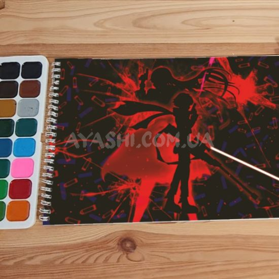 Альбом для рисования №0050 А4 Sword Art Online Для акварелі - 12 сторінок щільність 200г/м 