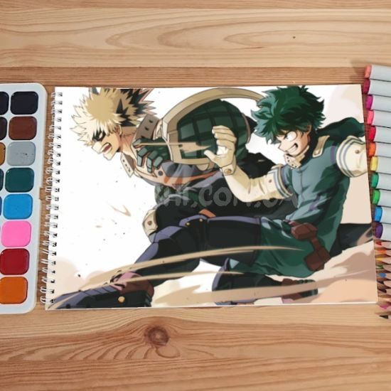 Альбом для малювання №0010 А4 Boku no Hero Academia  мікс 15 сторінок 160 г/м + 5 сторінок 200г/м