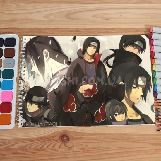 Альбом для рисования №0035 А4 Naruto  Мікс 15 сторінок 160 г/м + 5 сторінок 200г/м