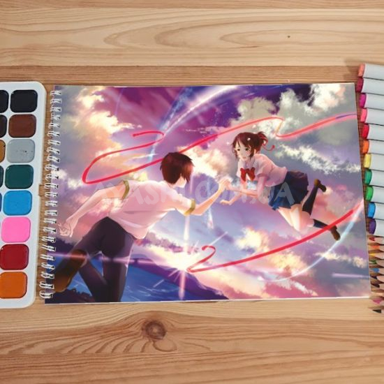 Альбом для малювання №0039 А4 Your Name Мікс 15 сторінок 160 г/м + 5 сторінок 200г/м