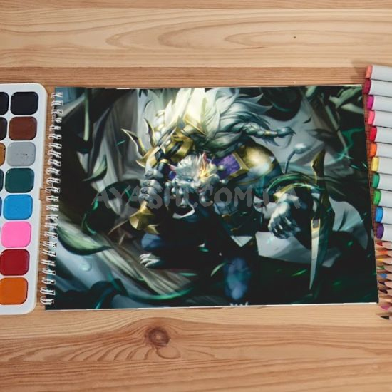 Альбом для рисования №0043 А4 League of Legends Мікс 15 сторінок 160 г/м + 5 сторінок 200г/м