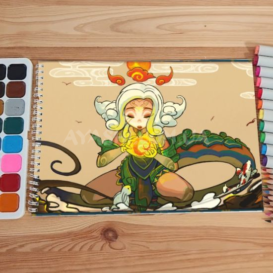 Альбом для рисования №0044 А4 League of Legends Мікс 15 сторінок 160 г/м + 5 сторінок 200г/м